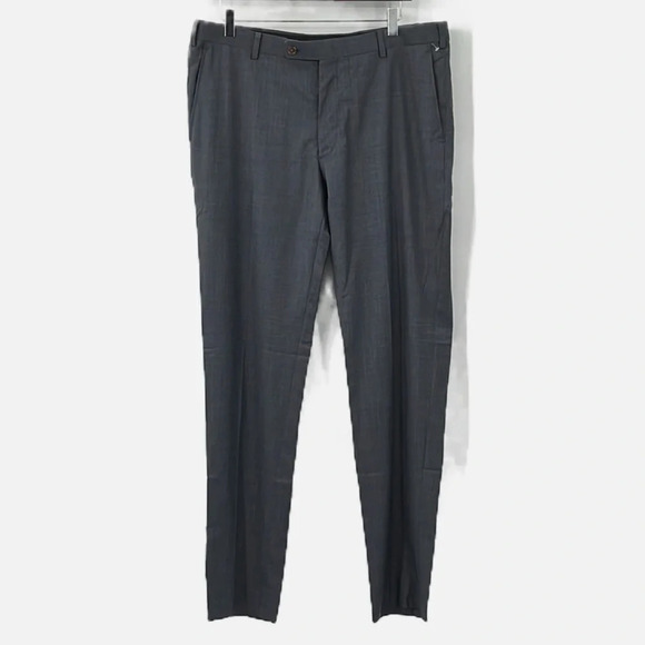 Alton Lane Tailored Fit Flat Front Suit Pants in Gray - NWOT - Size 35 - Picture 1 of 5
